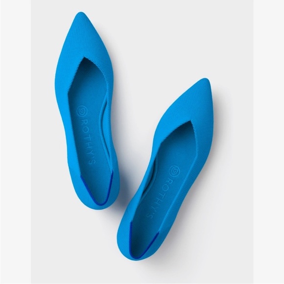 Rothy's Shoes - Rothy's Peacock Electric Blue The Point Size 8